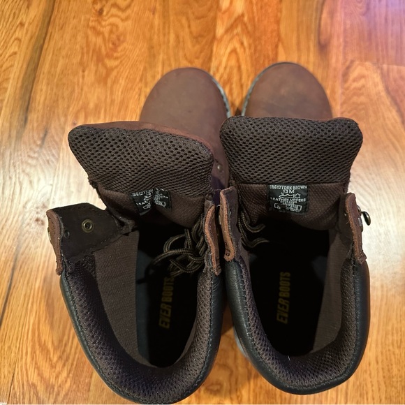 Everboots Steel Toe Lace Up Work boots Brown Leather Brand New Size 13M - Picture 6 of 6